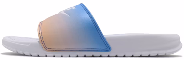(Women) Nike Benassi JDI Print Slide 'White Hyper Royal' 618919-122 (Women) Nike Benassi JDI Print Slide 'White Hyper Royal' 618919-122