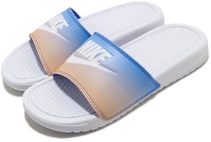 (W) Nike Benassi JDI Print Slide 'Putih Hyper Royal' 618919-122 Lookbook (W) Nike Benassi JDI Print Slide 'Putih Hyper Royal' 618919-122