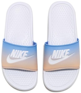 Nike Benassi JDI Print 藍粉漸變 女款 拖鞋 Shop Nike Benassi JDI Print 藍粉漸變 女款 拖鞋