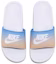 Shop (W) Nike Benassi JDI Print Slide 'Putih Hyper Royal' 618919-122