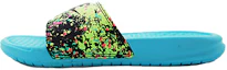Buy Nike Benassi JDI Print 炫彩濺墨 低筒休閒拖鞋 女款 綠藍