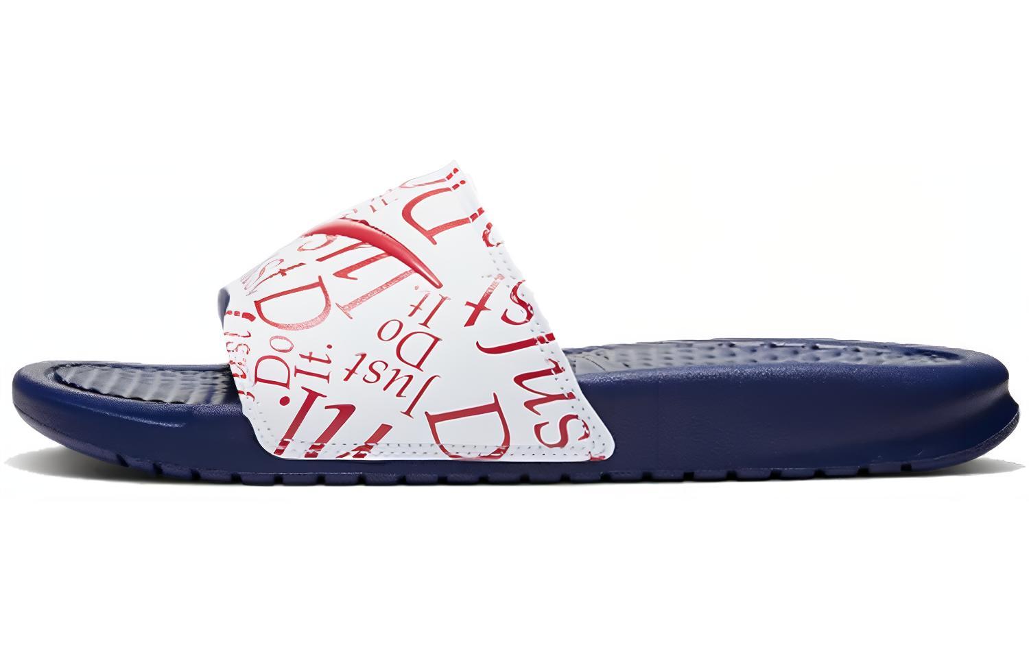 (W) Nike Benassi Jdi Print Slides Blue/Red