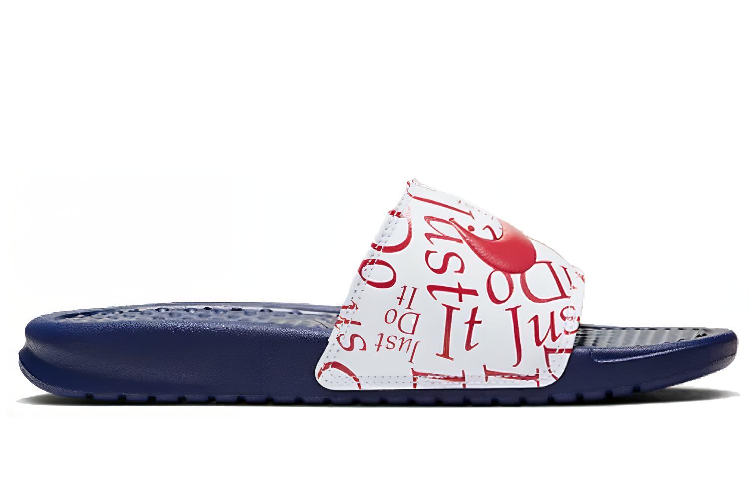 (W) Nike Benassi Jdi Print Slides Blue/Red 圖 2