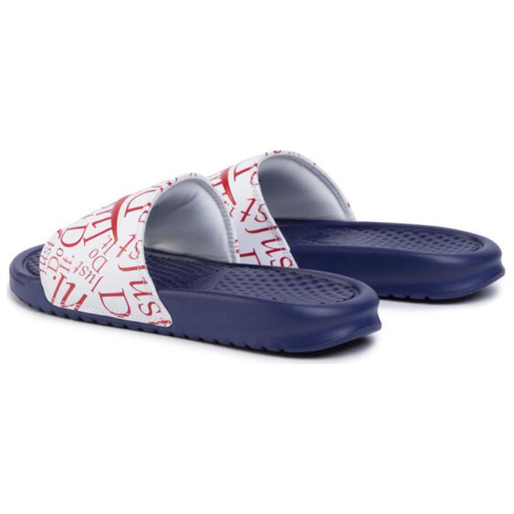 (W) Nike Benassi Jdi Print Slides Blue/Red 圖 4