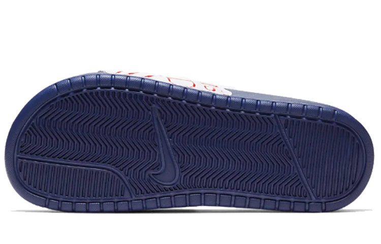 (W) Nike Benassi Jdi Print Slides Blue/Red 圖 5