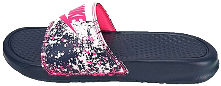 women-nike-benassi-jdi-print-splash-ink-minimalistic-unisex-black-pink-slippers-618919-401
