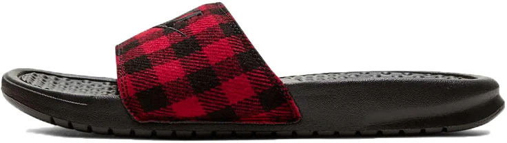 women-nike-benassi-jdi-se-plaid-splicing-red-black-slippers-red-black-ck-0626-001