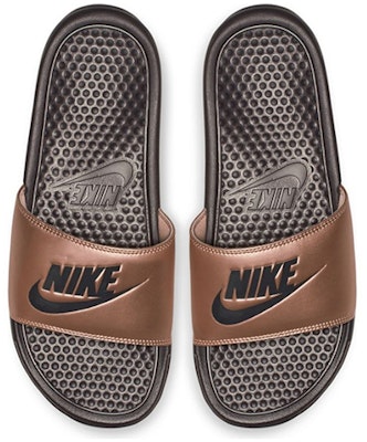 (W) 耐克 Benassi JDI 拖鞋 '金属红铜' 343881-900 Lookbook (W) 耐克 Benassi JDI 拖鞋 '金属红铜' 343881-900