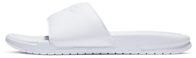 (Women) Nike Benassi JDI Slide 'Triple White' 343881-115 (Women) Nike Benassi JDI Slide 'Triple White' 343881-115