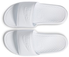 (W) Nike Benassi JDI Slide 'Triple White' Sandalias Blancas 343881-115 Lookbook (W) Nike Benassi JDI Slide 'Triple White' Sandalias Blancas 343881-115