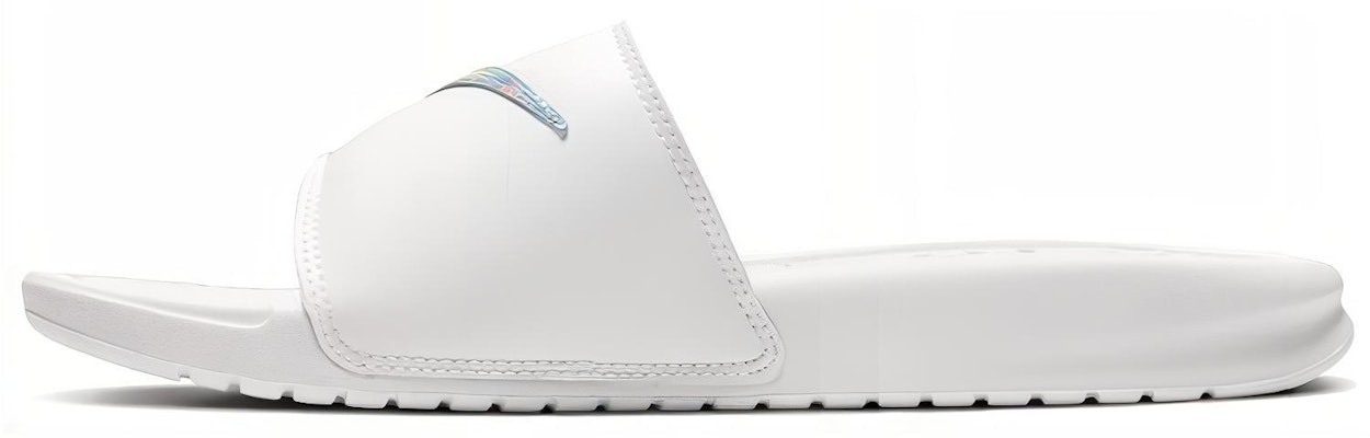 (Women) Nike Benassi JDI Slide 'White Iridescent' DA2544-100 Buy (Women) Nike Benassi JDI Slide 'White Iridescent' DA2544-100