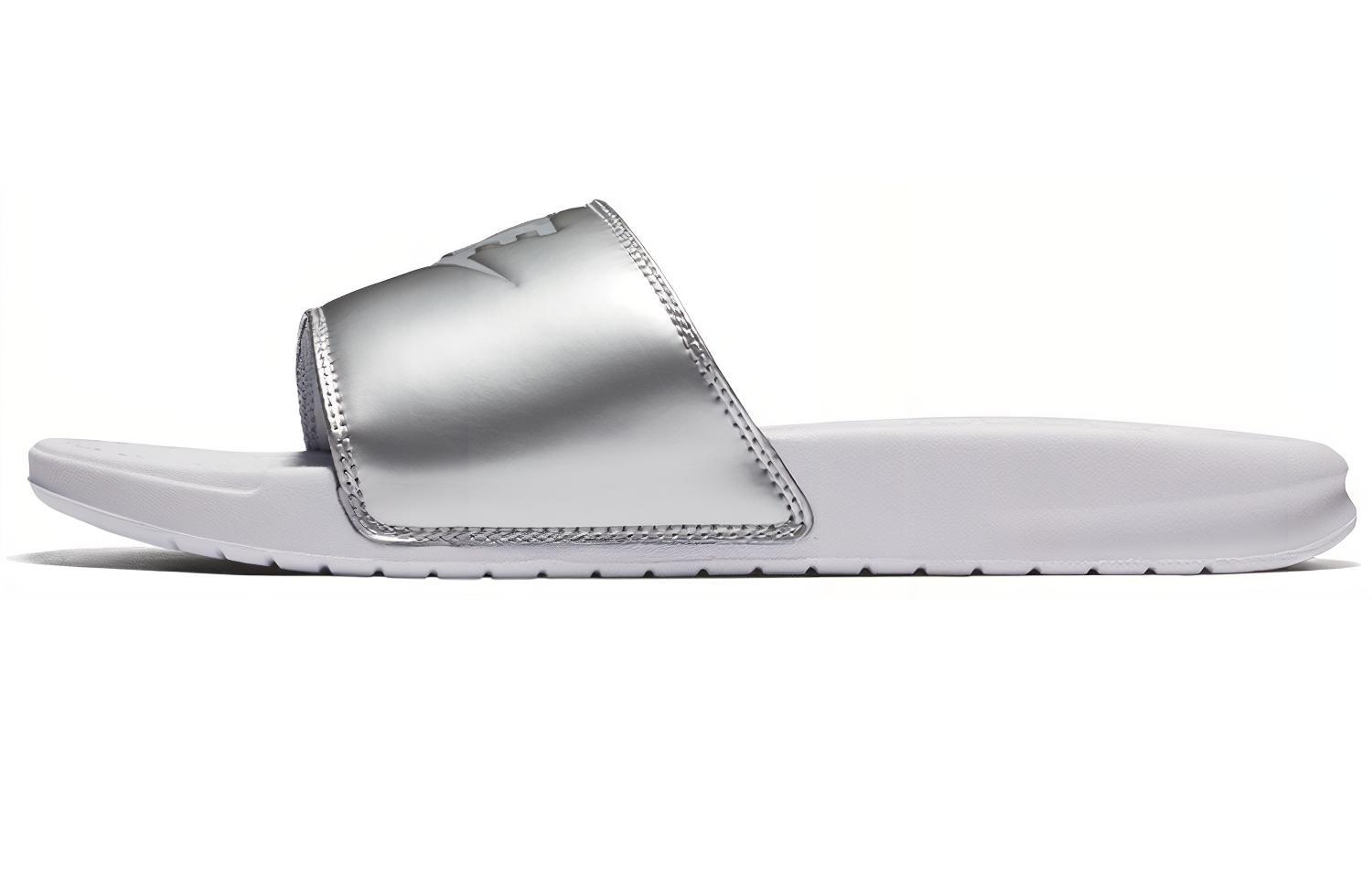 (Women) Nike Benassi JDI Slide 'White Wolf Grey' 343881-107