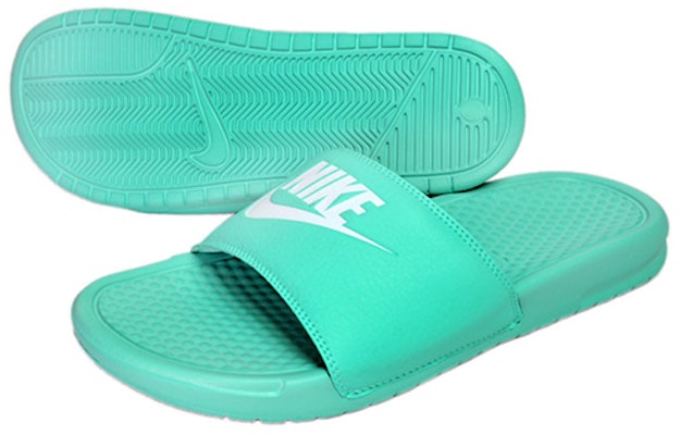(W) Nike Benassi Just Do It Sandalias Verdes Tiffany Blue 343881-314 Lookbook (W) Nike Benassi Just Do It Sandalias Verdes Tiffany Blue 343881-314