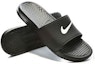 Shop (W) Selipar Nike Benassi Shower Slide Wanita Hitam Putih 'Black White' 819703-010