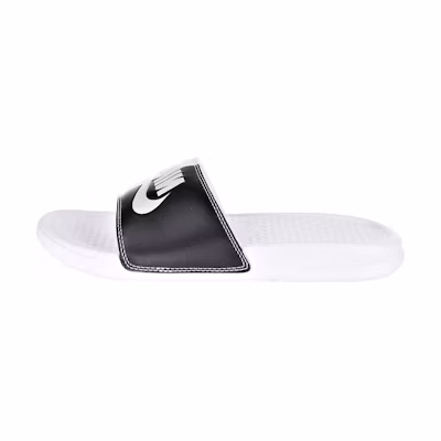 (W) Nike Benassi Slide Just Do It Pack White (W) 'Black White'