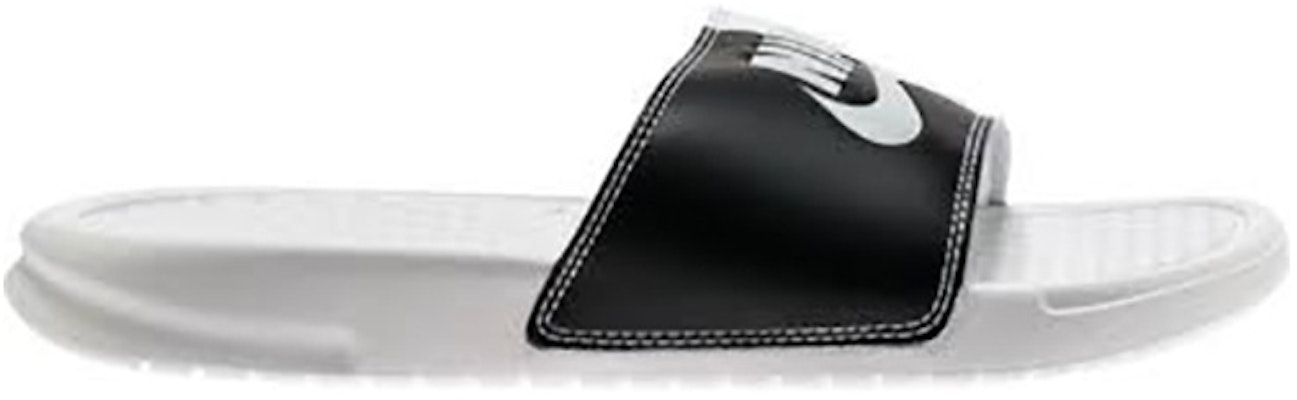 (W) "Zapatillas Nike Benassi Slide Just Do It Pack Blanco (M) 'Negro Blanco'" 343881-105 Order (W) "Zapatillas Nike Benassi Slide Just Do It Pack Blanco (M) 'Negro Blanco'" 343881-105
