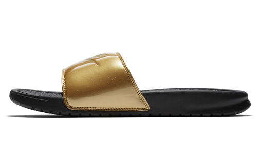 (Women) Nike Benassi Slides 'Metallic Gold' 618919-022