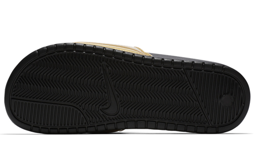 Shop (W) Nike Benassi Slides 'Emas Metalik' 618919-022