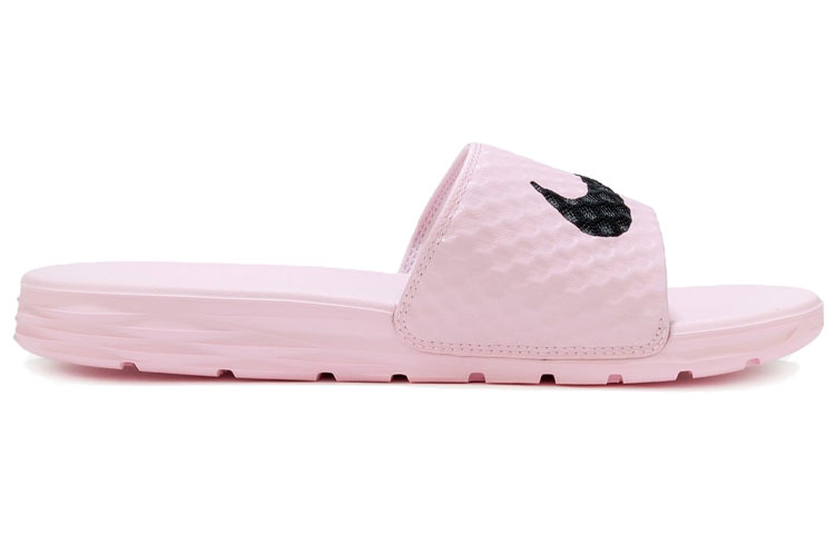 Order (W) Nike Benassi Solarsoft 'Peism Pink Black' Wanita Hitam Pink 705475-601