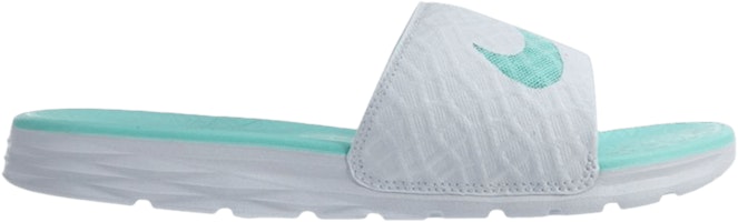 (Women) Nike Benassi Solarsoft Slide 2 'White Artisan Teal' 705475-130 (Women) Nike Benassi Solarsoft Slide 2 'White Artisan Teal' 705475-130