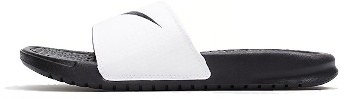(Women) Nike Benassi Swoosh 'White Black' 312432-102 (Women) Nike Benassi Swoosh 'White Black' 312432-102