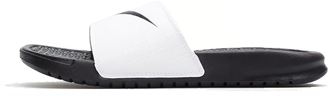 (W) Nike Benassi Swoosh 'Blanco Negro' 312432-102 Buy (W) Nike Benassi Swoosh 'Blanco Negro' 312432-102