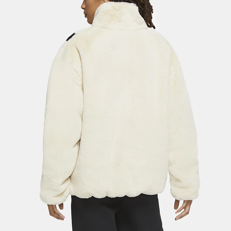 Details for (W) Nike 大勾勾刷毛立領外套 白色 CU6558-238
