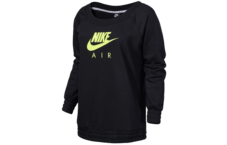 (Women) Nike Black Casual Loose Fit Crewneck Pullover Sweatshirt CU5427-011