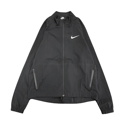 (Women) Nike Black Contrast Logo Print Standing Collar Jacket DC3942-010