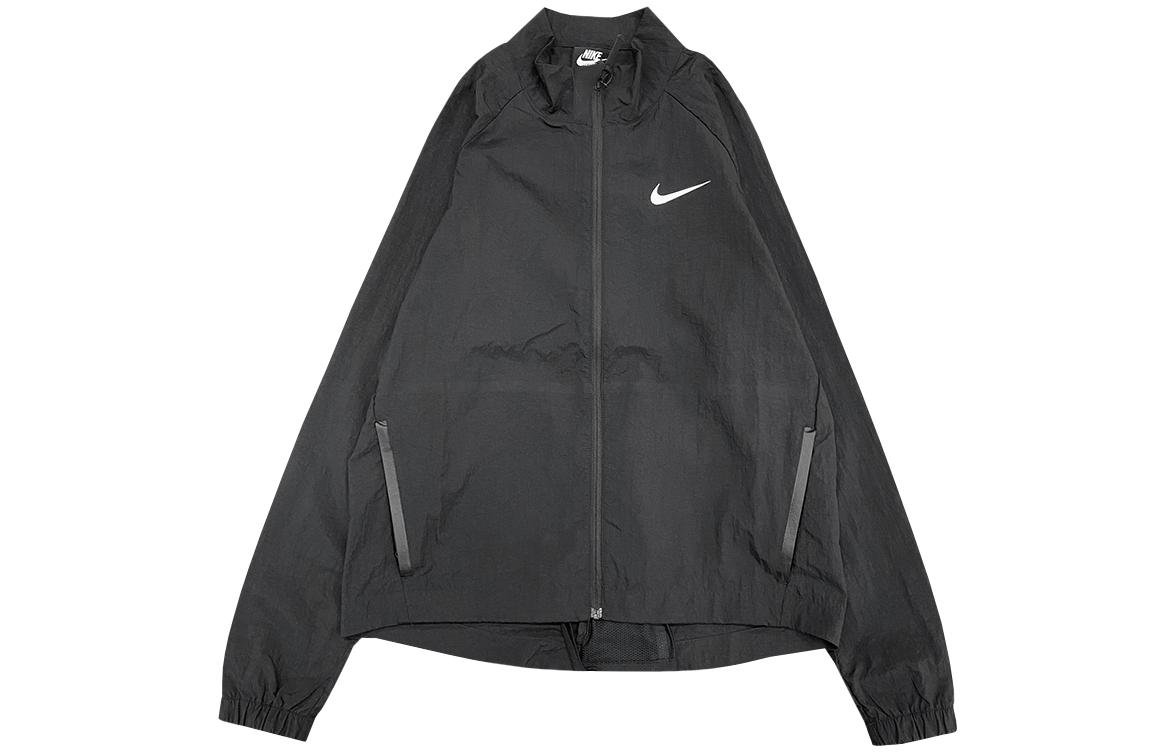 (Women) Nike Black Contrast Logo Print Standing Collar Jacket DC3942-010 圖 2