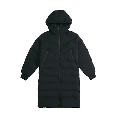 (Women) Nike Black Down-Fill Mid-Length Hooded Parka Winter Jacket BV3138-010