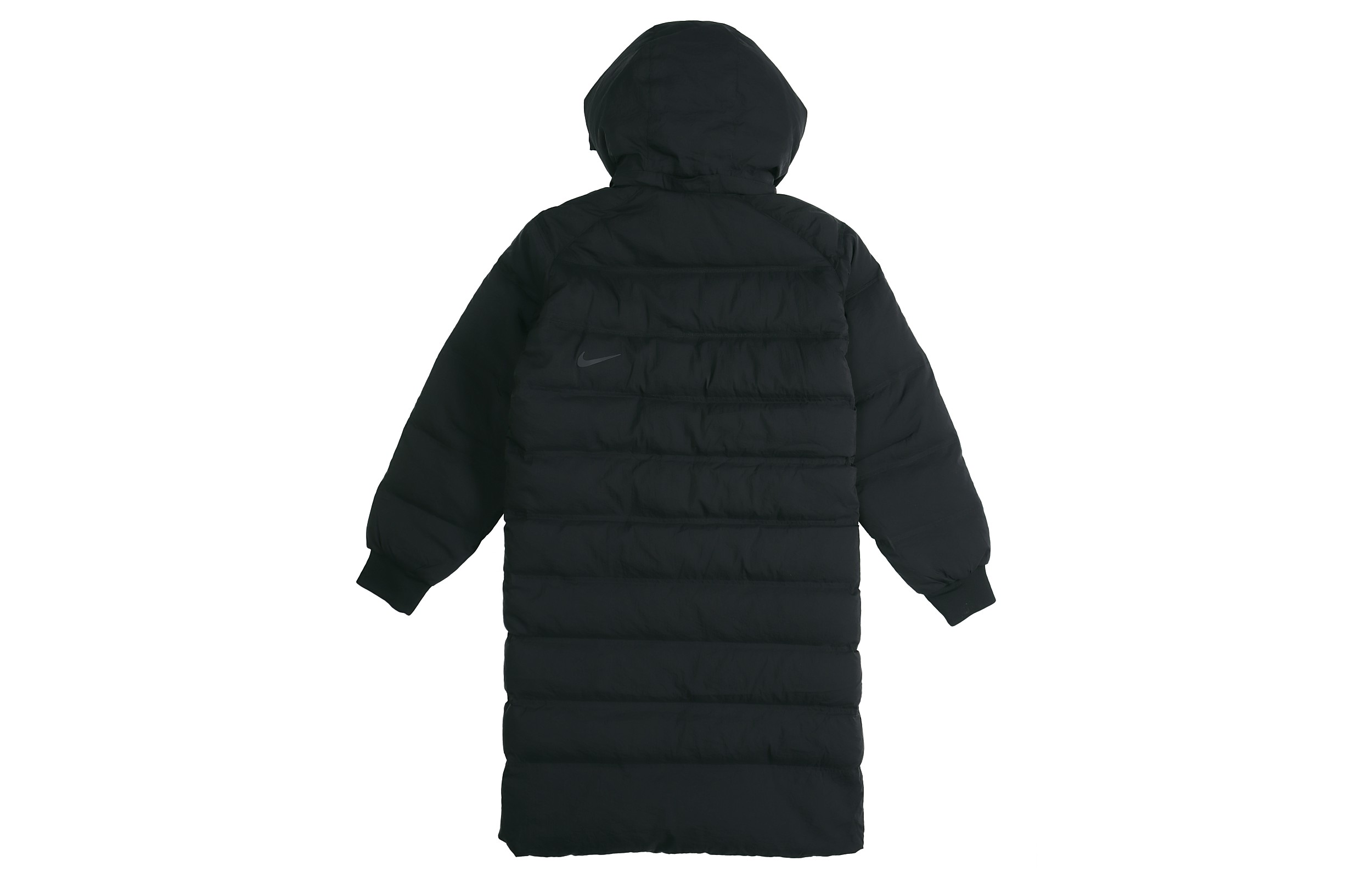 Lookbook (Women) Nike Black Down-Fill Mid-Length Hooded Parka Winter Jacket BV3138-010