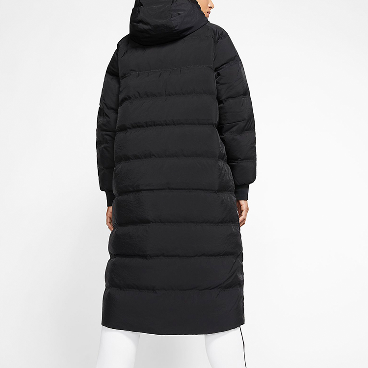 Details for (Women) Nike Black Down-Fill Mid-Length Hooded Parka Winter Jacket BV3138-010