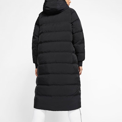 (Women) Nike Black Down-Fill Mid-Length Hooded Parka Winter Jacket BV3138-010 Details for (Women) Nike Black Down-Fill Mid-Length Hooded Parka Winter Jacket BV3138-010