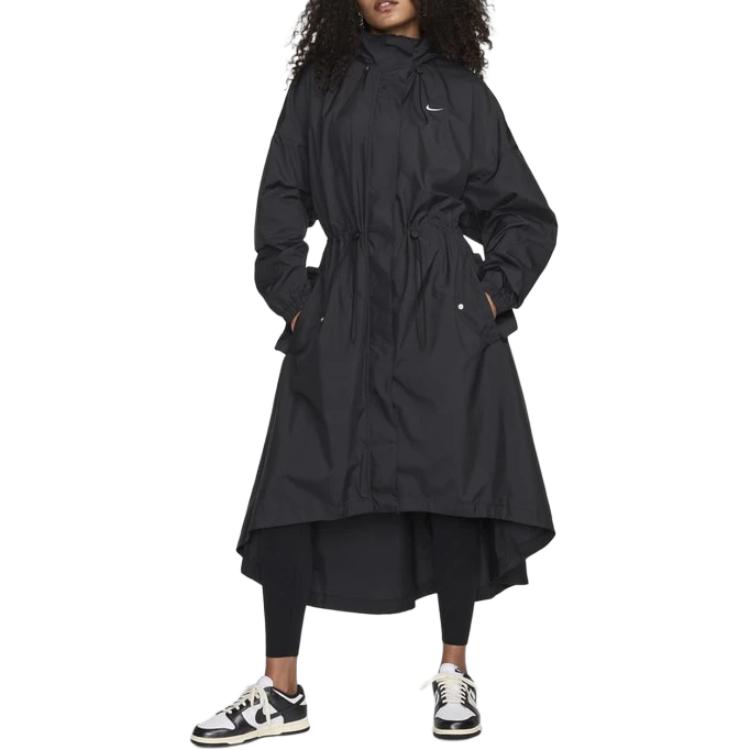 (Women) Nike Black Full-Zip Hoodie Jacket with Solid Logo Design FN2843-010