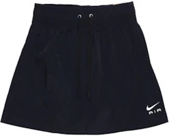 (Women) Nike Black High-Waisted Logo Drawstring Casual Skirt DV8248-010 (Women) Nike Black High-Waisted Logo Drawstring Casual Skirt DV8248-010