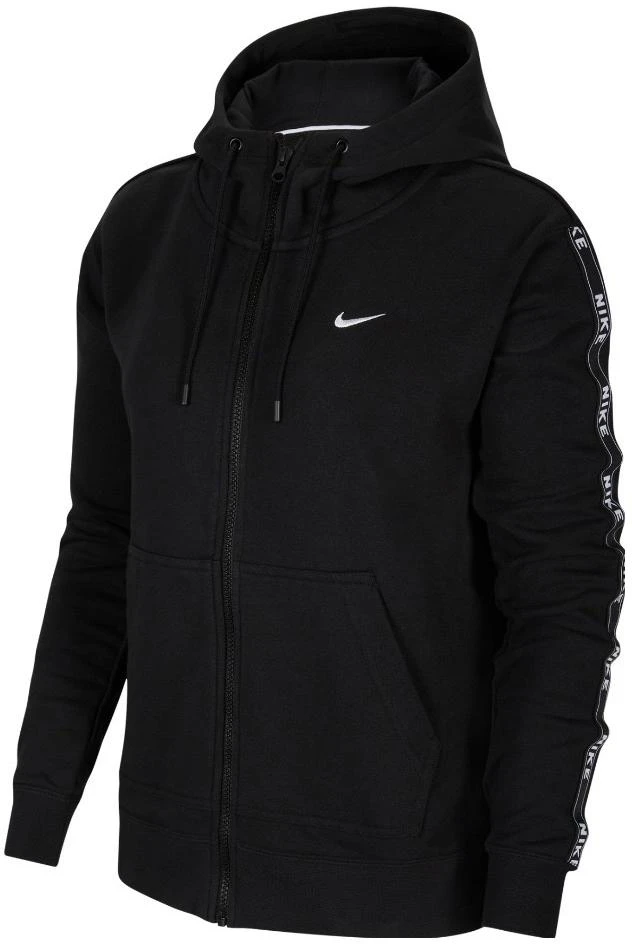 women-nike-black-knit-tape-logo-hooded-jacket-cn-6869-010