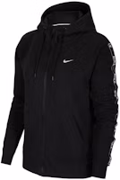(Women) Nike Black Knit Tape Logo Hooded Jacket CN6869-010