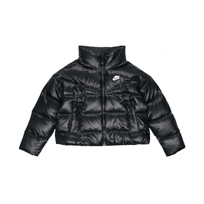 (Women) Nike Black Long-Sleeve Puffer Jacket Winter Windproof Warm Down Coat DH4080-010
