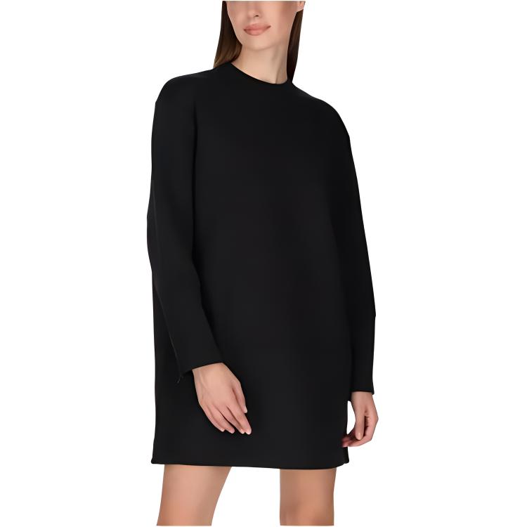 (Women) Nike Black Loose Fit Long-Sleeve Mini Dress DD5626-010