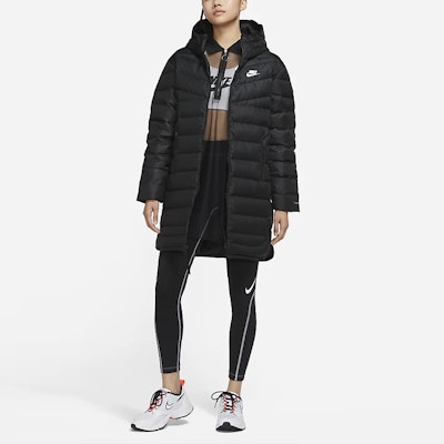 (W) Nike 黑色羽絨連帽外套 防水防風保暖 冬季必備 DH4076-010 Shop (W) Nike 黑色羽絨連帽外套 防水防風保暖 冬季必備 DH4076-010