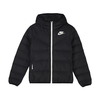 (Women) Nike Black Reversible Down Jacket with Logo Print CU0283-010