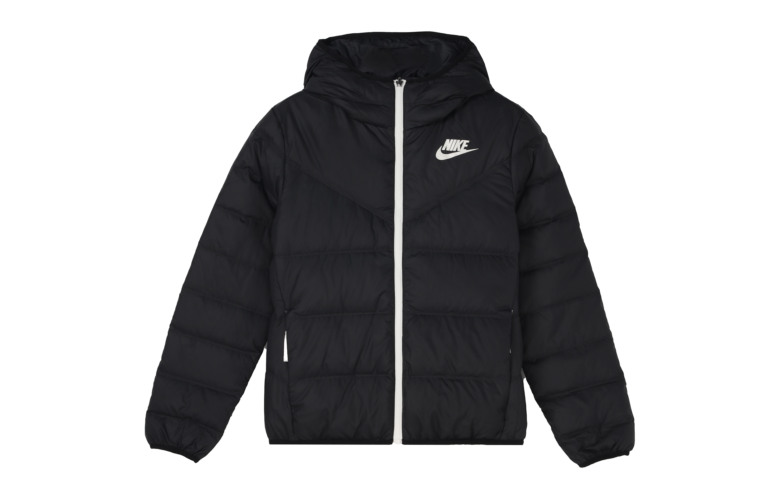 Order (W) Nike Black Reversible Down Jacket Cetak Logo. CU0283-010
