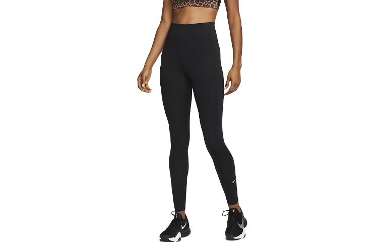 (Women) Nike Black Slim-Fit Leggings with Solid Logo Design DM7278-010