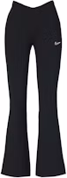 (Women) Nike Black Slim Fit Flared Pants with Embroidered Logo. DQ6617-010 (Women) Nike Black Slim Fit Flared Pants with Embroidered Logo. DQ6617-010