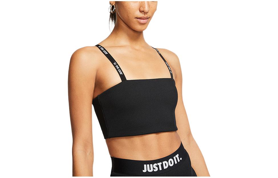 (Women) Nike Black Tank Top with Letter Logo Print CJ2607-010