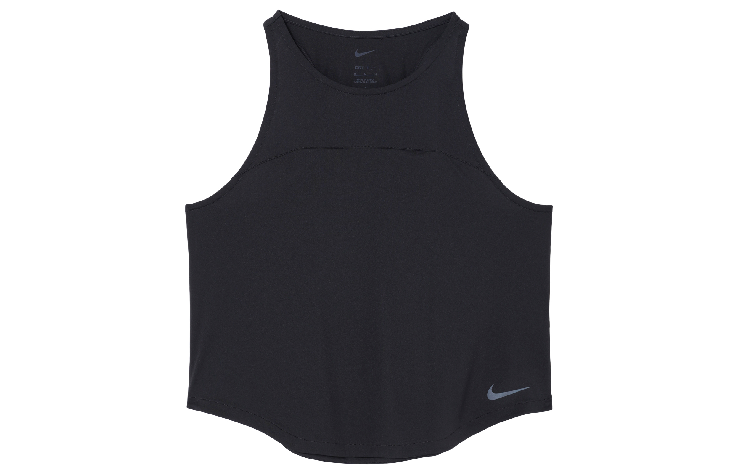 (Women) Nike Black Tank Top with Solid Reflective Logo Print DX0277-010