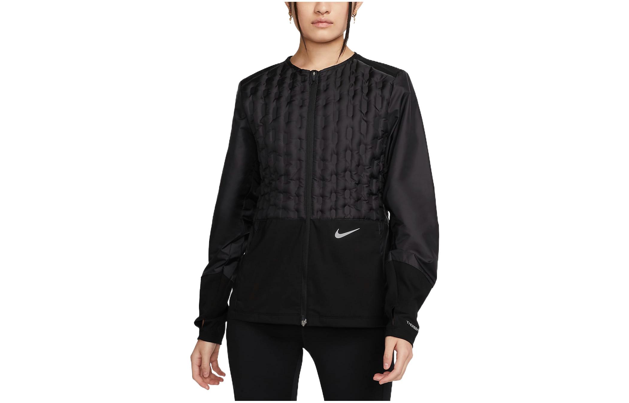 (Women) Nike Black Zip-Up Jacket with Solid Logo Graphic Print DQ6710-010 圖 2