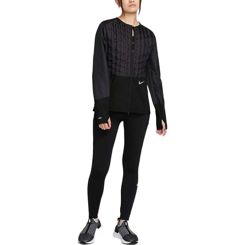 (Women) Nike Black Zip-Up Jacket with Solid Logo Graphic Print DQ6710-010 圖 4