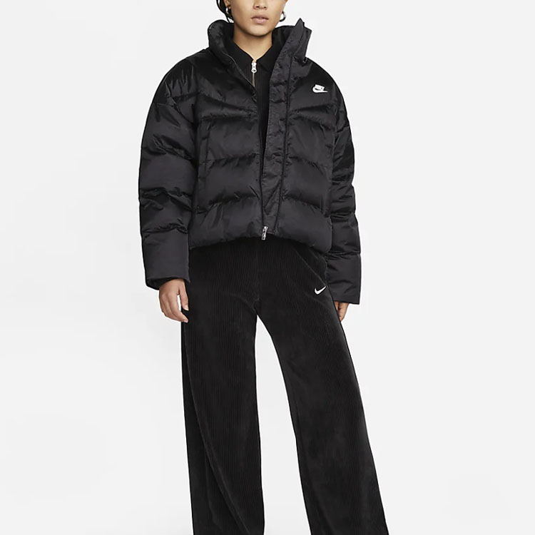 (Women) Nike Black Zip-Up Jacket with Solid Logo Print DQ6888-010 圖 4